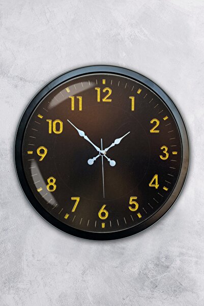 AİB STORE Δώρο 40 εκ. Μαύρο Μεταλλικό Ρολόι Τοίχου Γραφείου