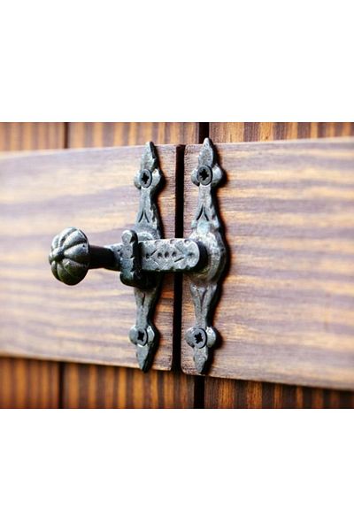ARON D37 Latch Brass Shutter - Antique Oxide, Chest, Cabinet, Door, Door Cardigan
