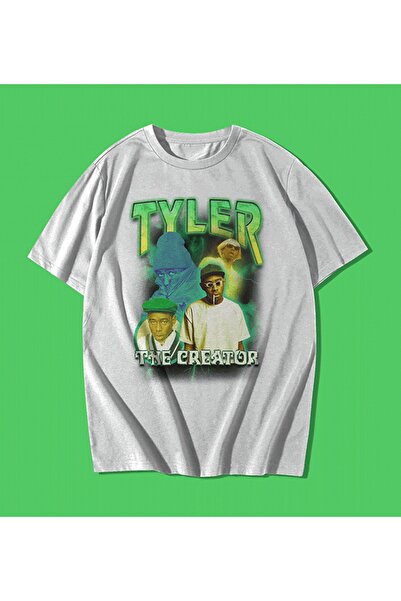 rebelberi Tyler The Creator Rap Hip-hop Tee Bootleg Stil Overize Unisex Beyaz...
