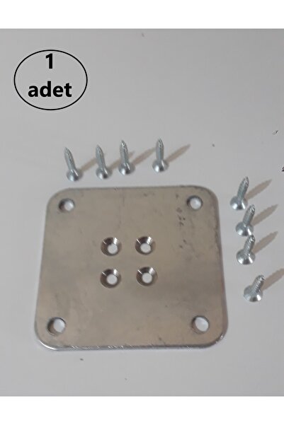 BARERMO 8 Cm E 8 Cm Ahşap Bağlantı Saçı, Düz Metal Aparat, Ayak Aparatı, Meta...