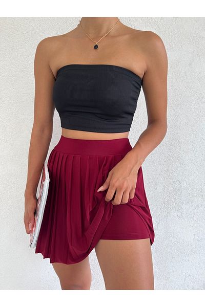 Winmoda34 Fustă de tenis de damă Fustă sport cu colanti interni