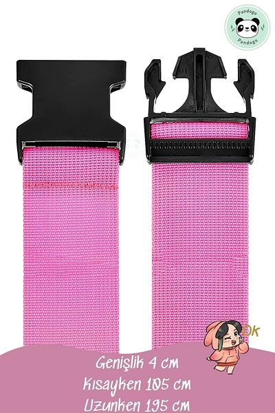 Pandogo Suitcase Lock Suitcase Safety Strip Pink