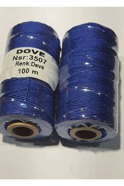 RLX BUJİTERİ Σχοινί Αλεξίπτωτου 100 M - Υλικό Κοσμήματος - Μπλε Μπλε Χρώμα