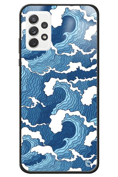 WANNA PROTECT Case for Samsung A72 Wave Premium Patterned Glossy