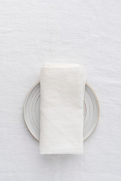 miyolin 45x45 Cm Yıkanmış Keten Kumaş Peçete, Amerikan Servis