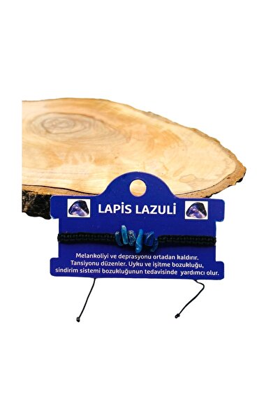 PEDRAS سوار من الحجر الطبيعي مكرامية من اللازورد