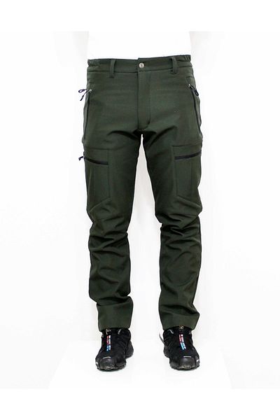 Mudwill Παντελόνι Softshell με τσέπη με φερμουάρ Khaki Cargo
