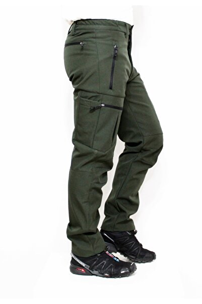 Mudwill Haki Zipper Kargo Cepli Softshell Pantolon