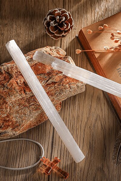 Tesbih Atölyesi Sertifikalı Selenit Taşı Çubuk (6-8 Cm)