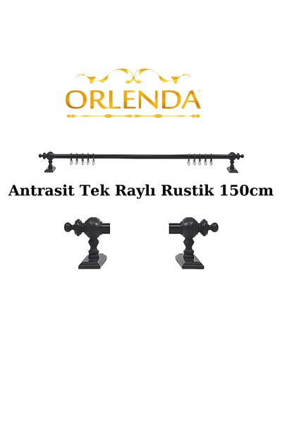 Orlenda Umeraș pentru perdea rustică din țeavă de aluminiu cu cap din lemn și...