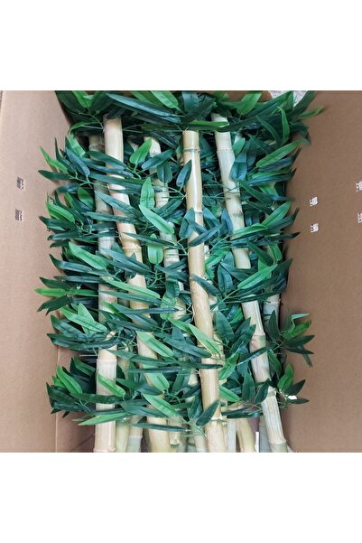 ANADOLUPLANT Yapay Bambu 120 Cm Ithal Islak Yaprak 5 Adet