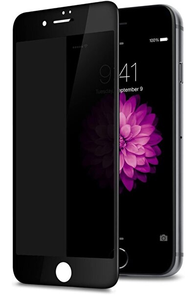 REON Iphone 7 - Iphone 8 Uyumlu Hayalet Ekran Koruyucu Hayalet Cam Kırılmaz Cam Ekran Koruyucu Siyah