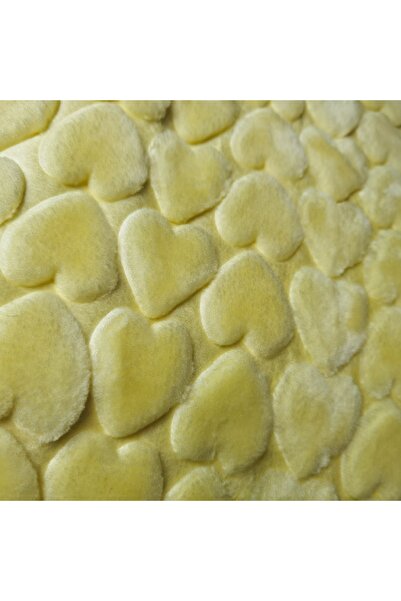 Golden Yellow Heart Baby Blanket