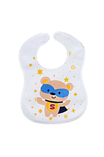 Sevi Bebe Velcro Towel Bib Art-17 Super Bear
