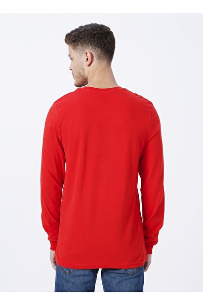 Lee Cooper O Neck Printed Red Men's T-shirt 231 Lcm242003 Zayne