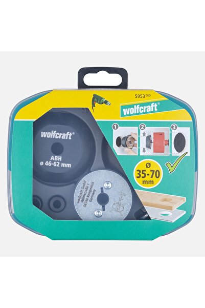Wolfcraft Delik Genişletme Yardımcısı 35-70mm Set