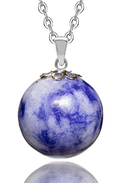Tesbih Atölyesi Certified Round Natural Sodalite Stone Necklace
