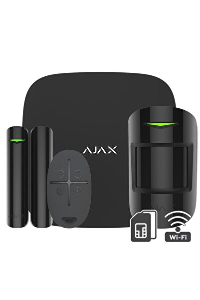 Ajax Hubkit Plus Kablosuz Alarm Seti Wifi / Starterkit Plus Seti Siyah