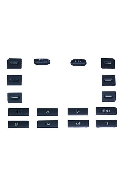 ZETOTO Vw Caddy Mk3 Radio Cd Player Keypad 16-Piece 2004 Onwards M2153