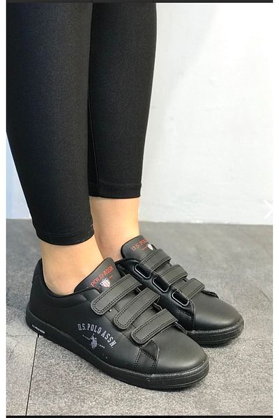 U.S. Polo Assn. Black - U.S. Polo Assn Singer Model Velcro Unisex Sneakers