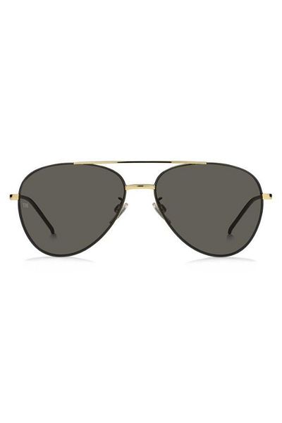 Tommy Hilfiger Th 1788/f/s I46ir Unisex Matte Black Gold Sunglasses