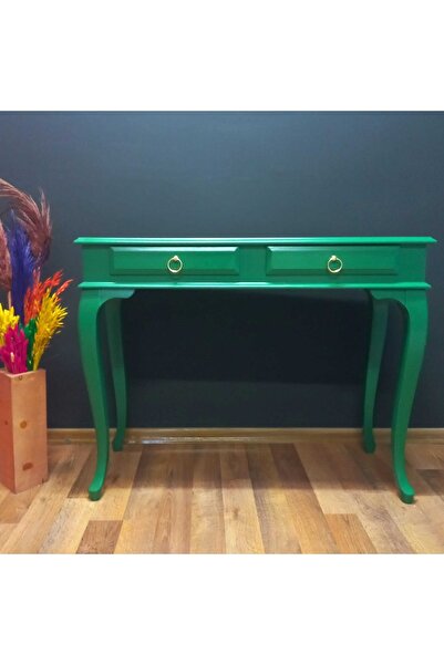 ROYS AHŞAP 100 Cm Koyu Yeşil Çekmeceli Dresuar