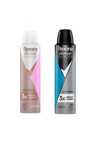 Rexona Clinical Protection Kadın Sprey Deodorant- Erkek Sprey Deodorant 2li F...