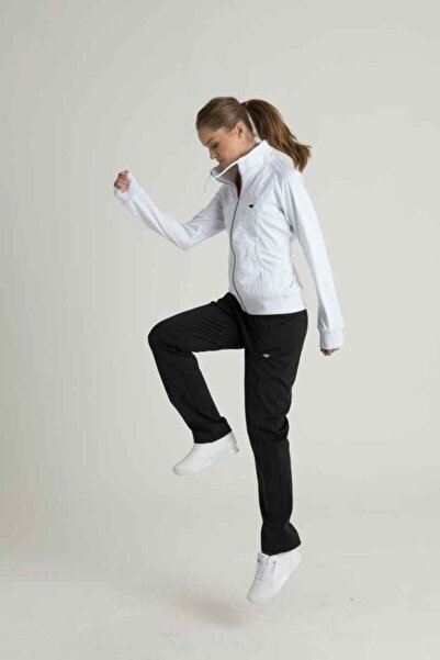 Cross Time 1106 Dalgıç - Kadın Likralı Siyah Eşofman Takımı