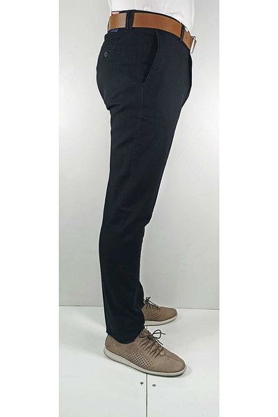 Bomonti Linen Look Cotton Trousers with Garnished Side Pockets