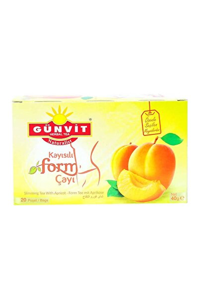 Günvit شاي المشمش 20 سوزين بست