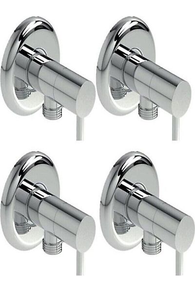 EraycanYapıMarket 4 Pieces of Rod Toilet Bidet Spacer Tap with Badge