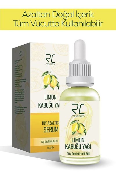 RC COSMETİCS Lemon Peel Oil - 30ml Hair Delaying and Reducing Serum