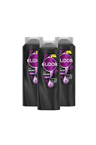 Elidor Saç Bakım Şampuanı Esmer Parlaklık 650 Ml X 3