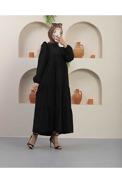 New Hera Fashion Γυναικείο φόρεμα με βολάν ώμου με λεπτομέρεια από Tericoton