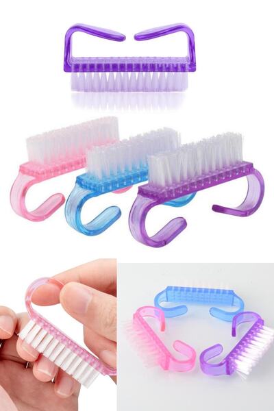 QNİAY فرشاة عملية للعناية بالأظافر؛ (1 قطعة) فرشاة تنظيف طقم العناية بالأظافر...