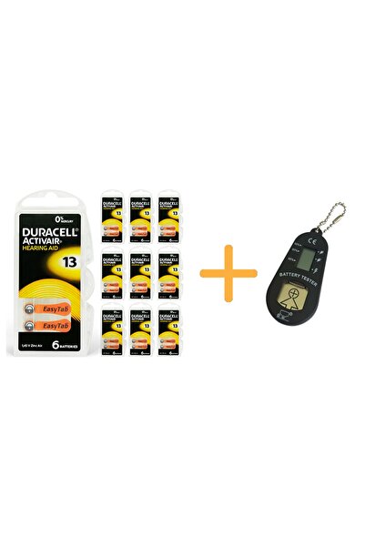 Duracell Activair 13 Numara Işitme Cihazı Pili 10 Paket X 6 60 Adet Hediye Pi...