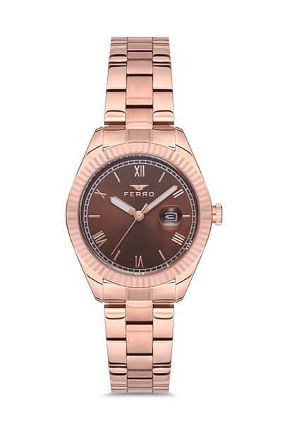 FERRO Rose Steel Cord Women's Wristwatch F21127a-e7 F21127a-e7