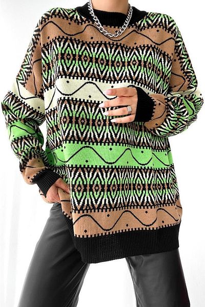 FEMELLE Pulover oversize cu model