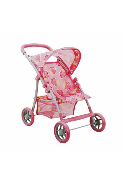 Sunman Strawberry Patterned 4 Wheel Stroller