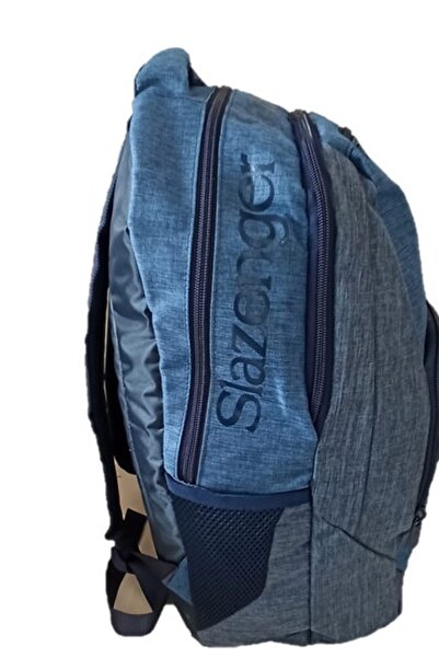 Slazenger Dört Bölmeli Sırt Çantası Baskılı Kolon Lacivert 21131