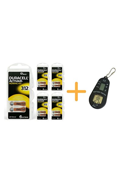 Duracell Activair 312 Numara Işitme Cihazı Pili 5 Paket X 6 30 Adet Pil Ölçer