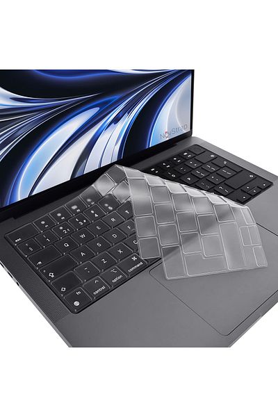 NovStrap حافظة حماية شفافة للوحة المفاتيح Apple Macbook Air 2022 13.6 M2 A2681 متوافقة مع لوحة المفاتيح التركية Q
