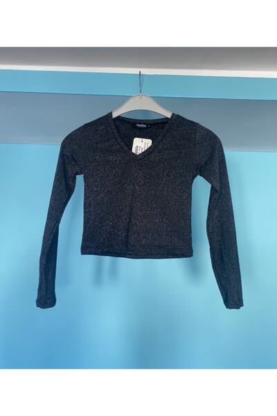 ÇamaŞırcıM Harika Şok Fiyat Simli Kumaş Crop