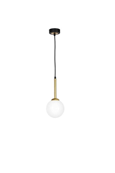 BSA LIGHTING Albert Tekli Sarkıt Siyah/eskitme Kaplamalı Modern Avize (beyaz Camlı)