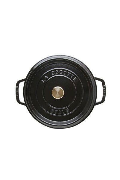 STAUB Cast Iron Saucepan Black 24 Cm 3.8 L Round
