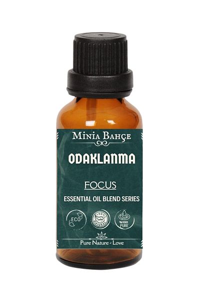 Minia Bahçe Bitki ve Sanat Atölyesi Focus ( Focus ) - 10 ml and Censer Essential Oil Mix, Special Series