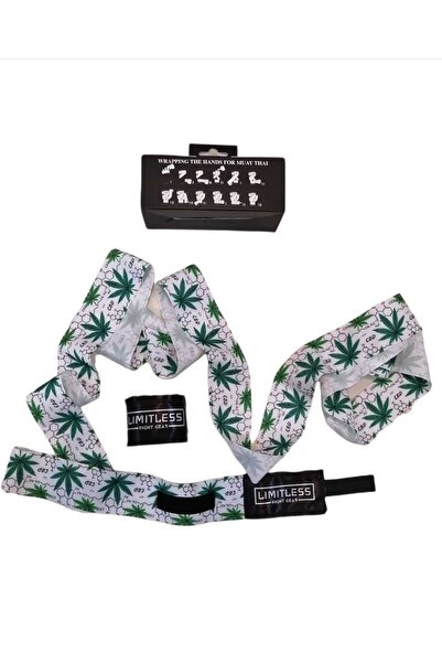 Limitless Cannabis Leaf Boxing Bandage 3.5 Mtr