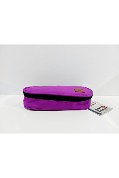Trendix Single Eyed Fabric Pencil Bag Pen Holder Purple