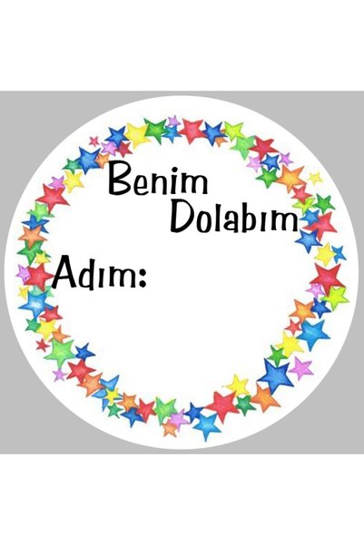 TELLGRAF REKLAM HİZMETLERİ Benim Dolabım Yazılı Okul Dolap Etiketi(stickerı) ...