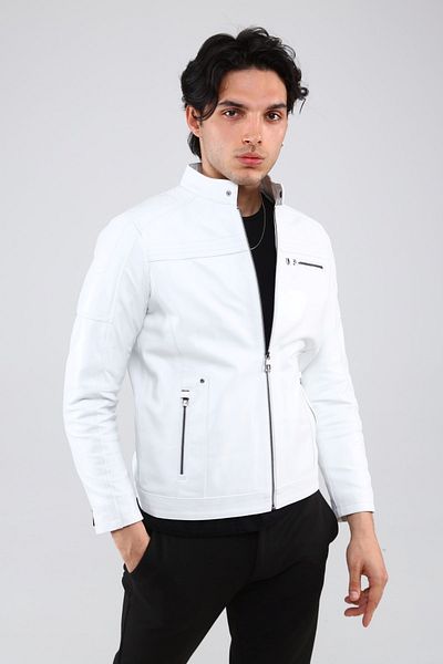 CE-YIL DERİ ÜRÜNLERİ Men's Genuine Leather Sports Coat